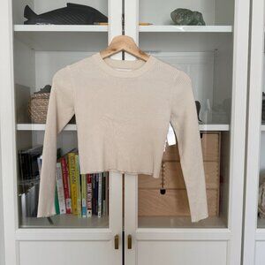 Zara Ribbed Cropped Sweater Size 11-12